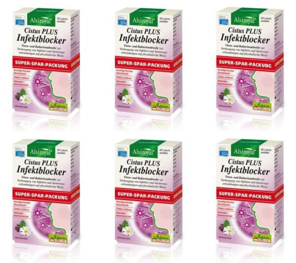 6x Alsiroyal Cistus Plus Infektblocker Doppelpack 6x60 Tabletten
